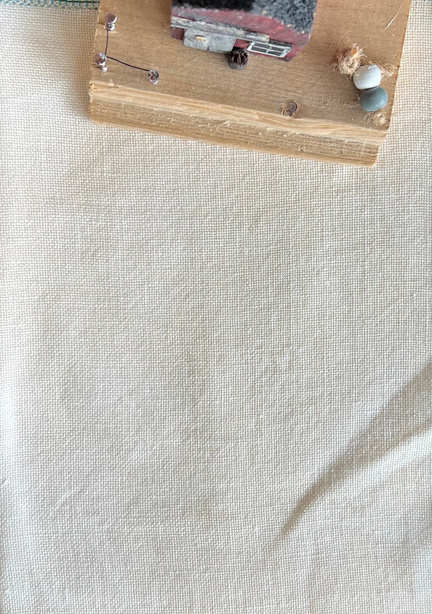 32 Count Linen 'Tea Stain' Hand Dyed Cross Stitch Fabric