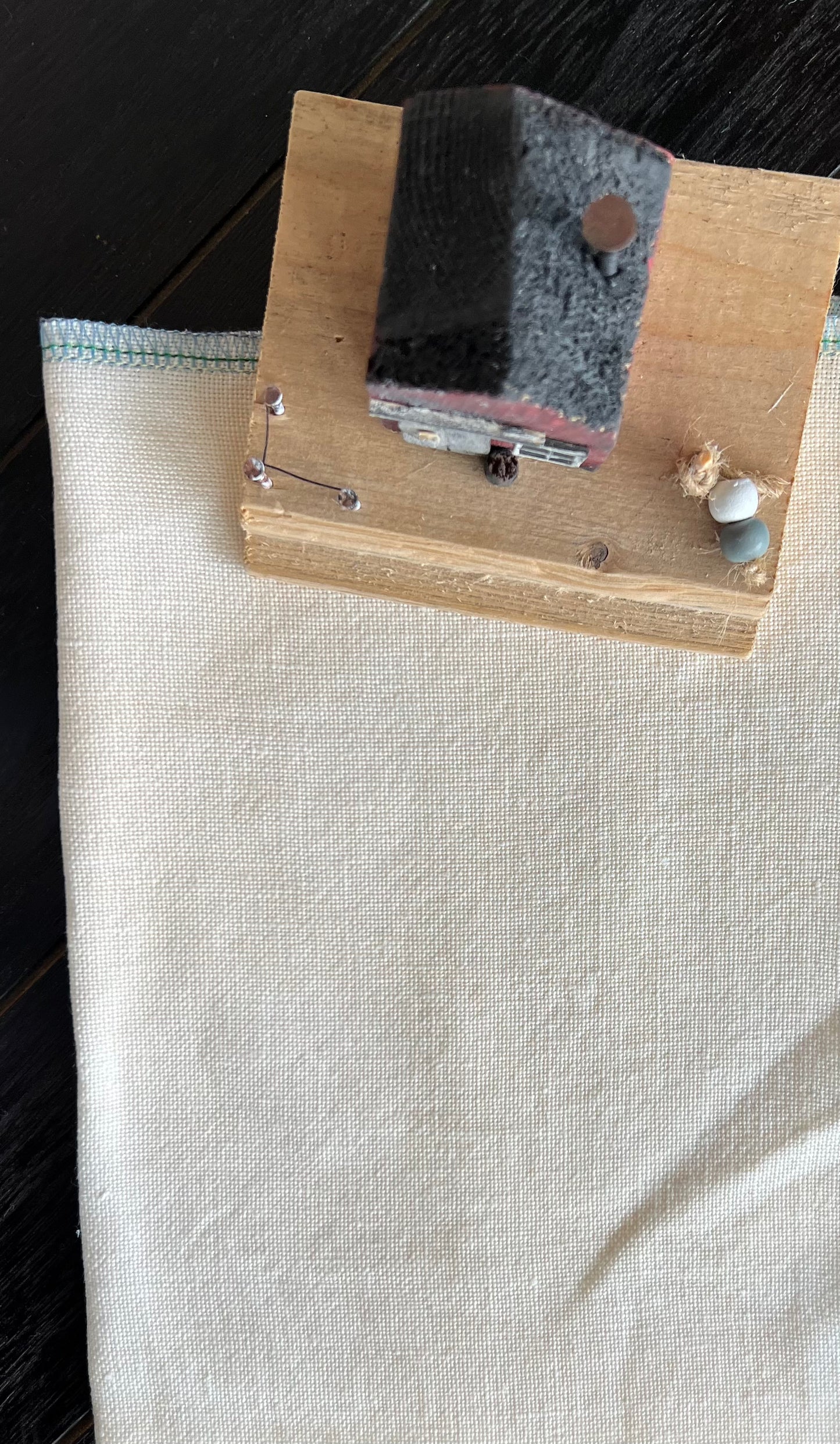 32 Count Linen 'Tea Stain' Hand Dyed Cross Stitch Fabric