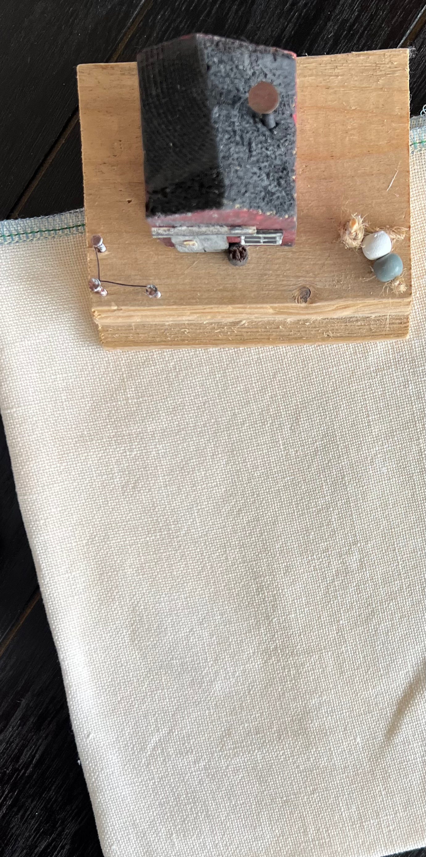 32 Count Linen 'Tea Stain' Hand Dyed Cross Stitch Fabric