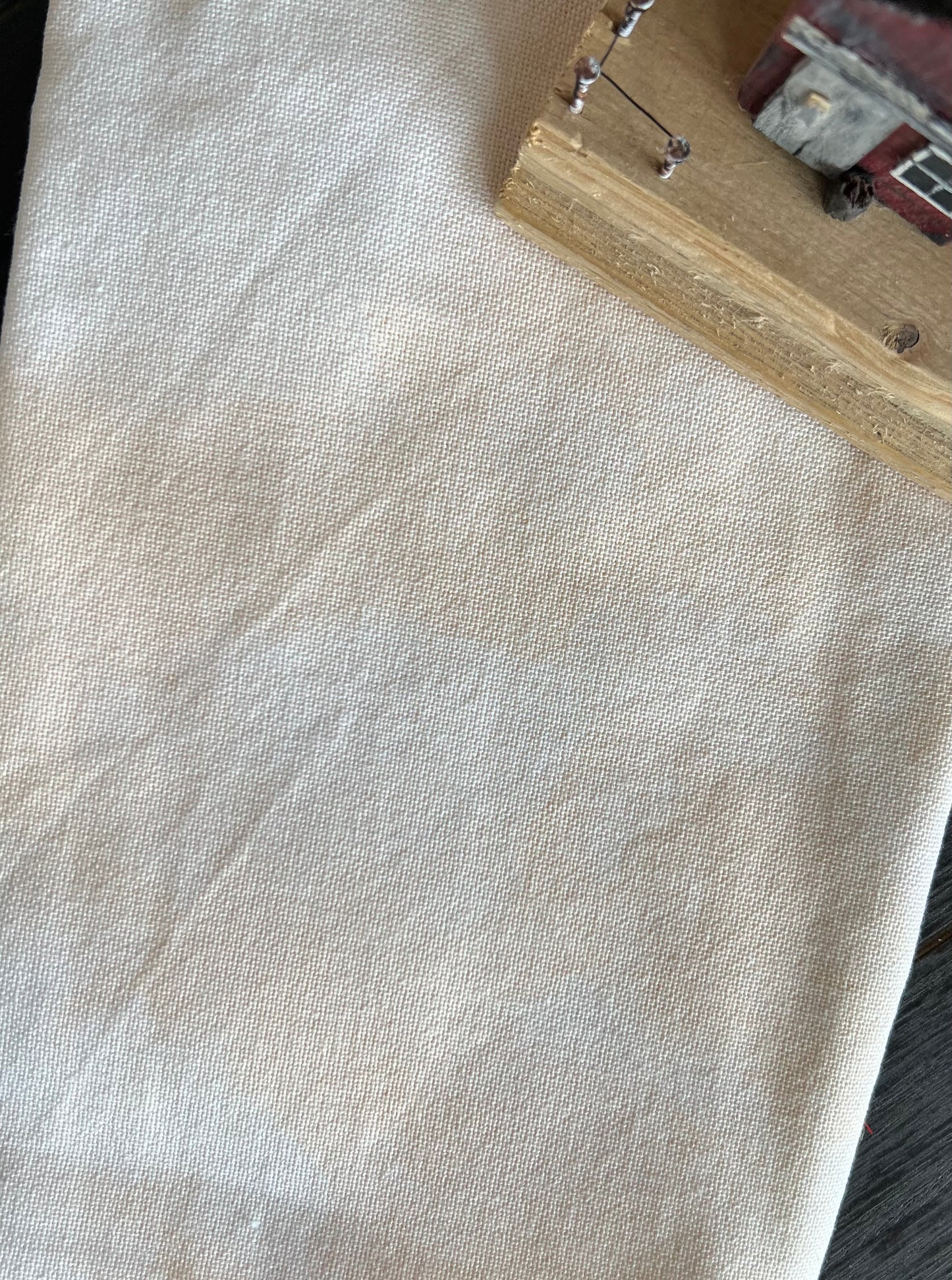 32 Count Lugana 'Tea Stain' Hand Dyed Cross Stitch Fabric
