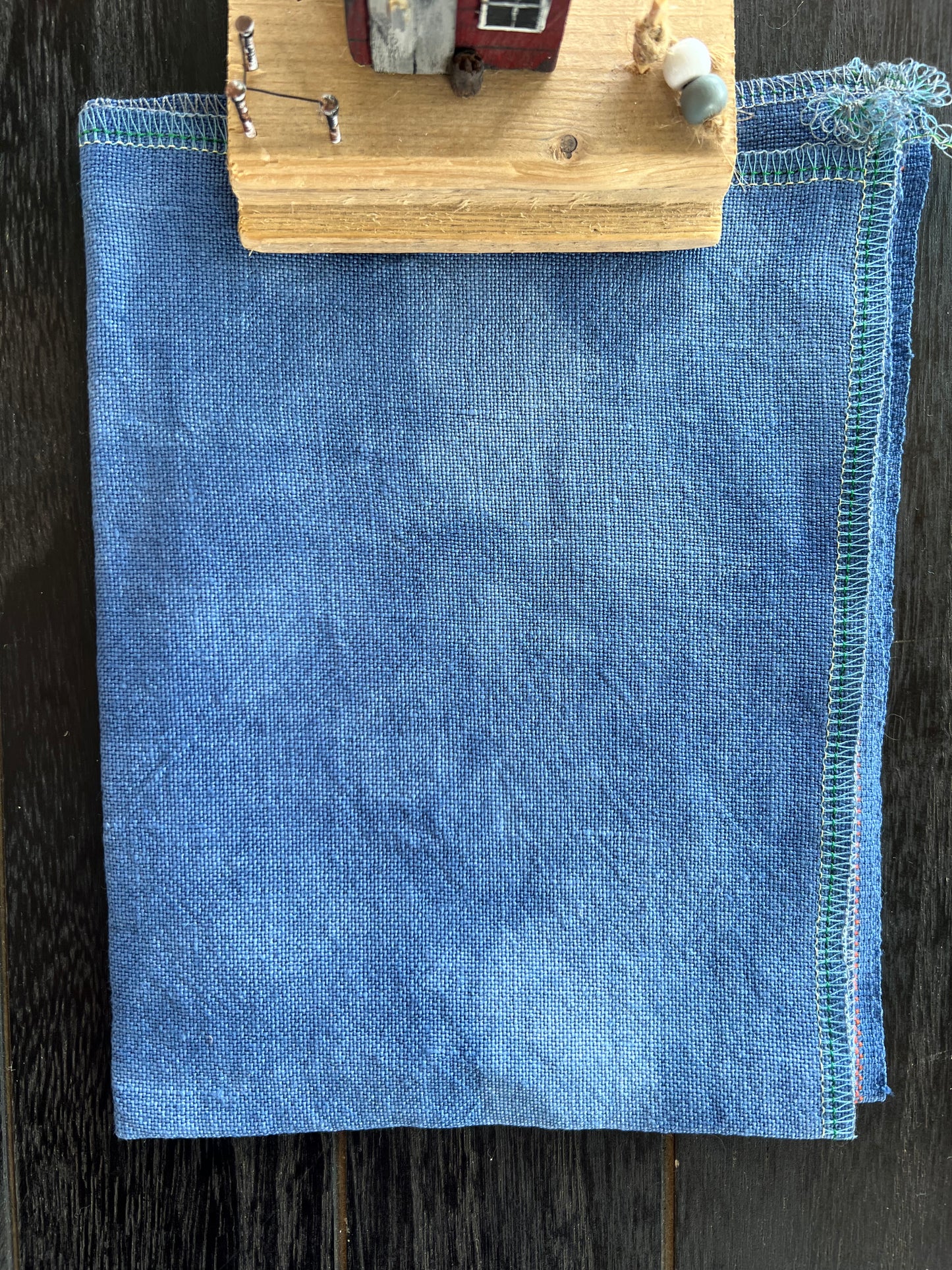 32 Count Linen 'Midnight on the Bay' Hand Dyed Cross Stitch Fabric