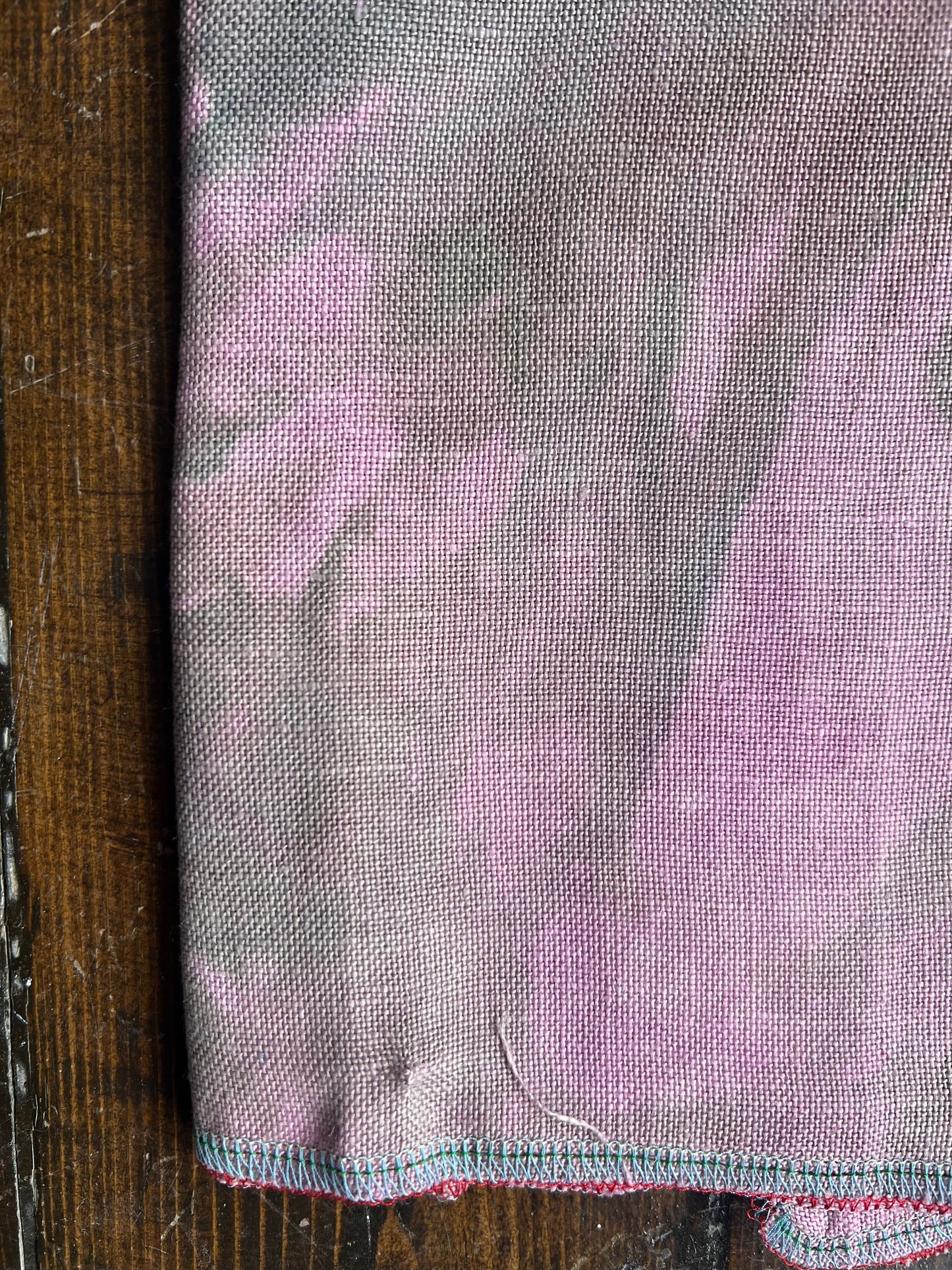 32 Count Linen 'Old Fashioned Rose' OOAK (One of a Kind) Hand Dyed Cross Stitch Fabric
