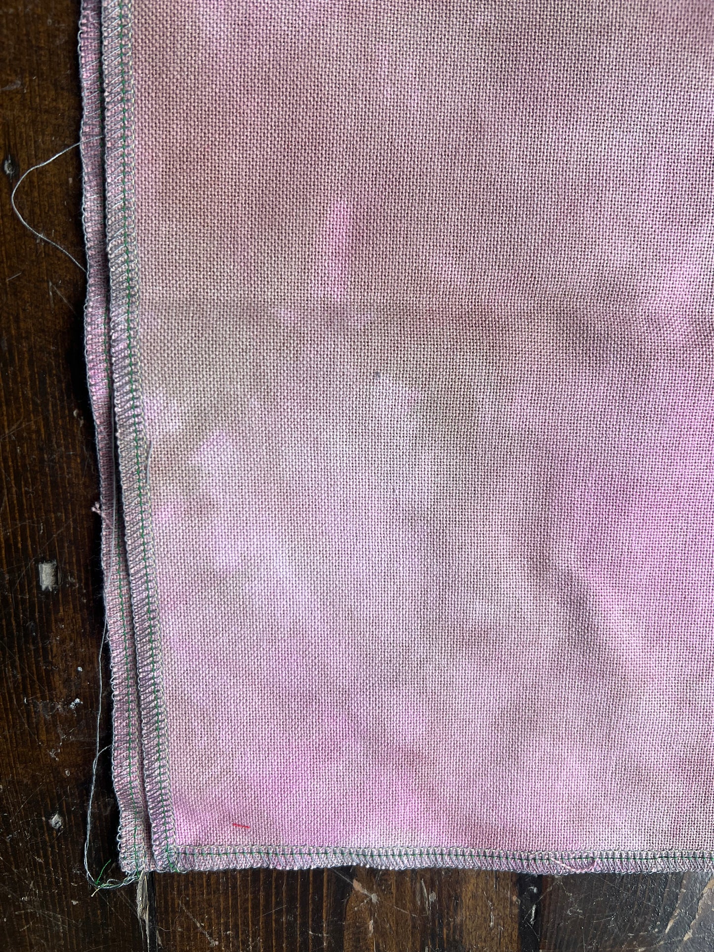 28 Count Lugana 'Old Fashioned Rose' OOAK (One of a Kind) Hand Dyed Cross Stitch Fabric
