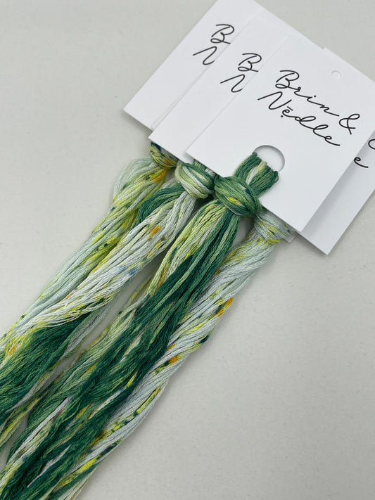 Six strand cotton floss with all the fun speckles of a good Irish party