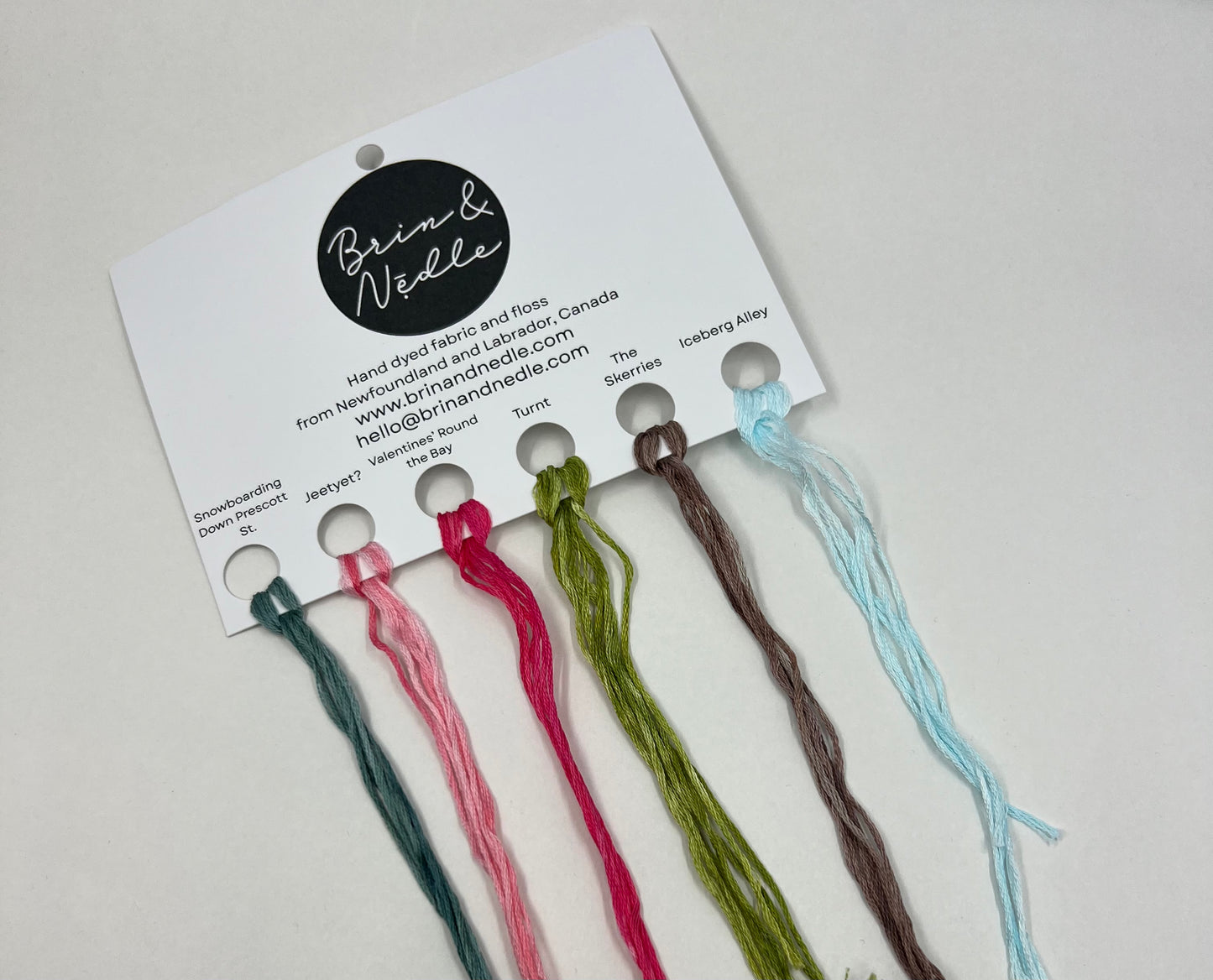 Hand Dyed Floss - Sample Pack for The Tiny Modernist Pattern Gather and Stitch Pattern (Released Summer 2026)
