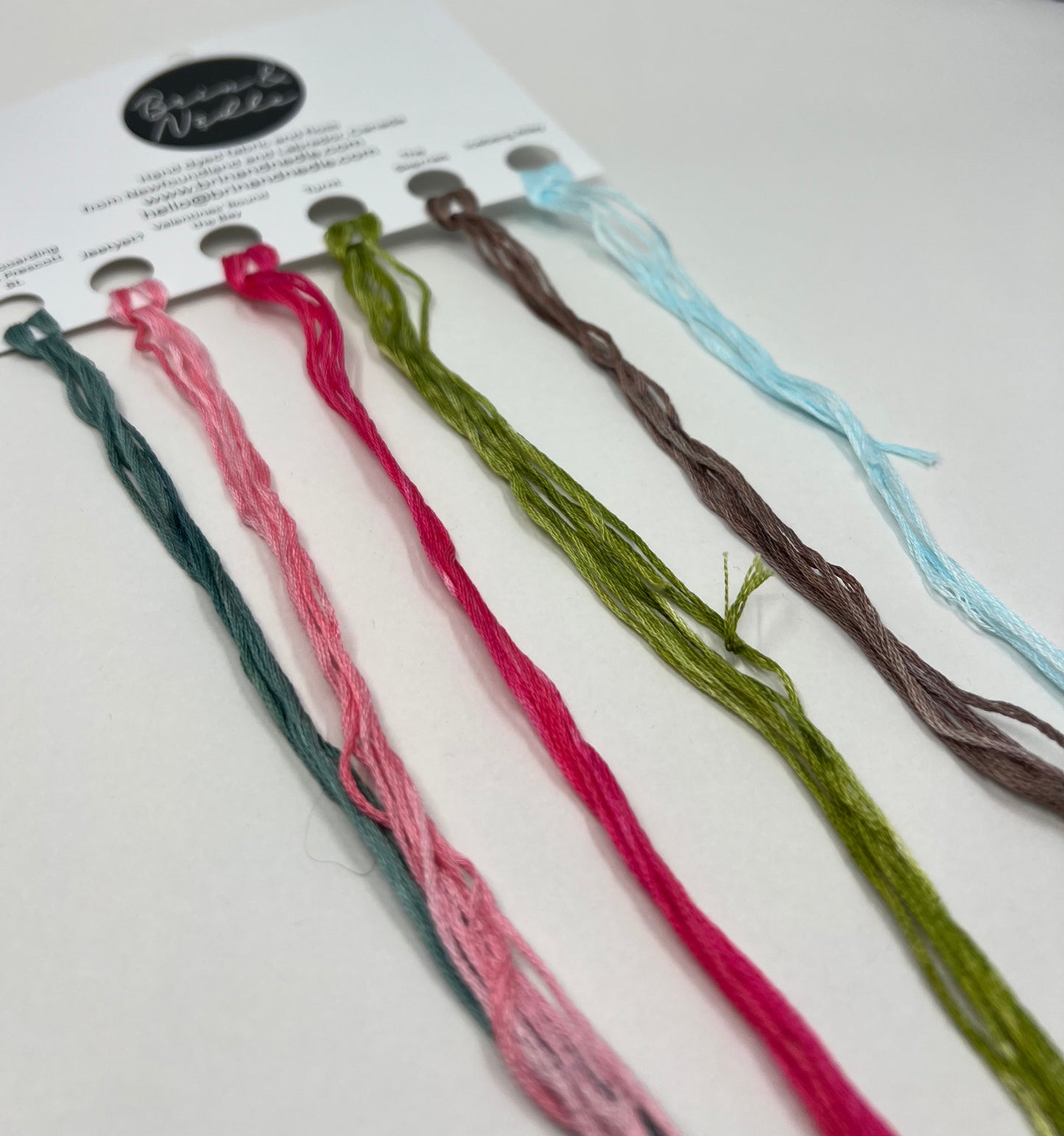 Hand Dyed Floss - Sample Pack for The Tiny Modernist Pattern Gather and Stitch Pattern (Released Summer 2026)