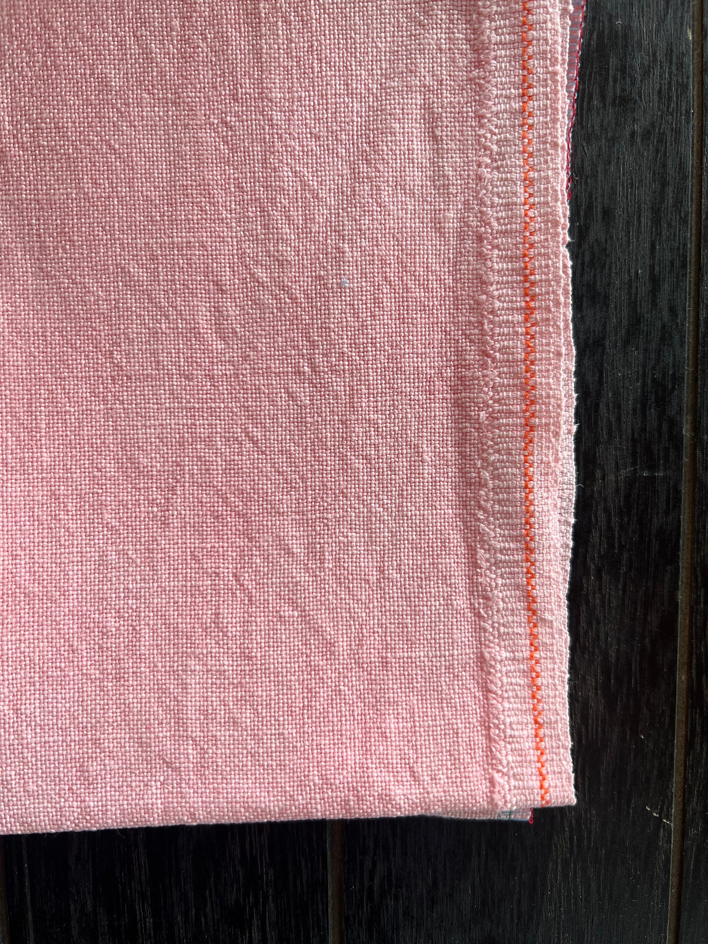 32 Count Linen 'Pink Lupin' Hand Dyed Cross Stitch Fabric