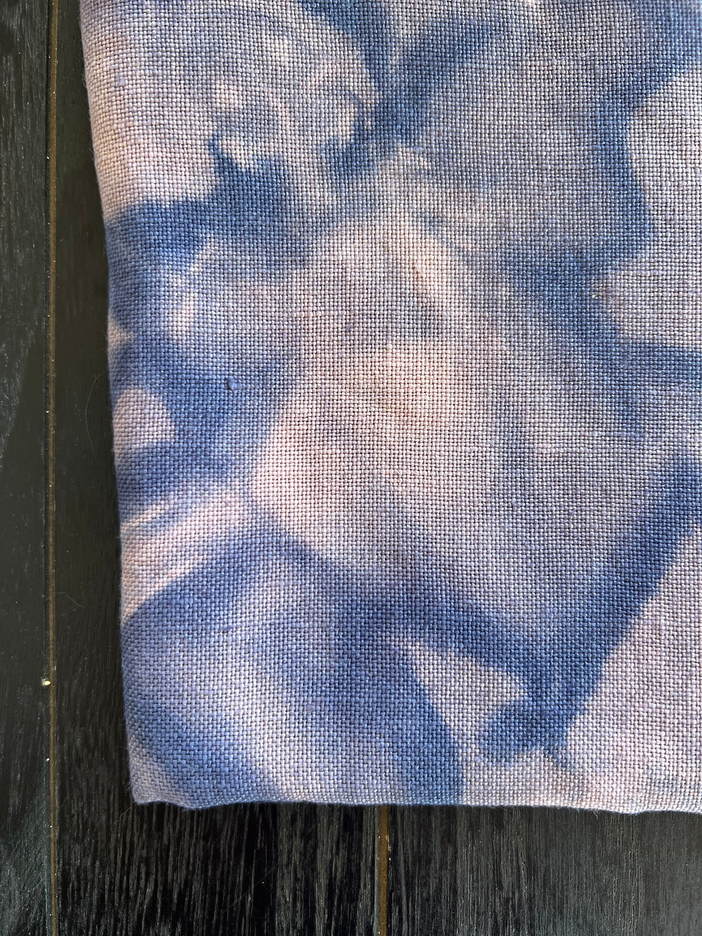 32 Count Linen 'Blueberry Stain' Hand Dyed Cross Stitch Fabric