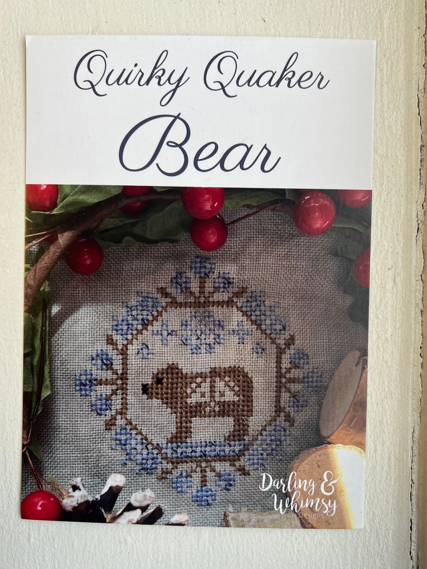 Quirky Quaker Bear - Darling & Whimsy Designs