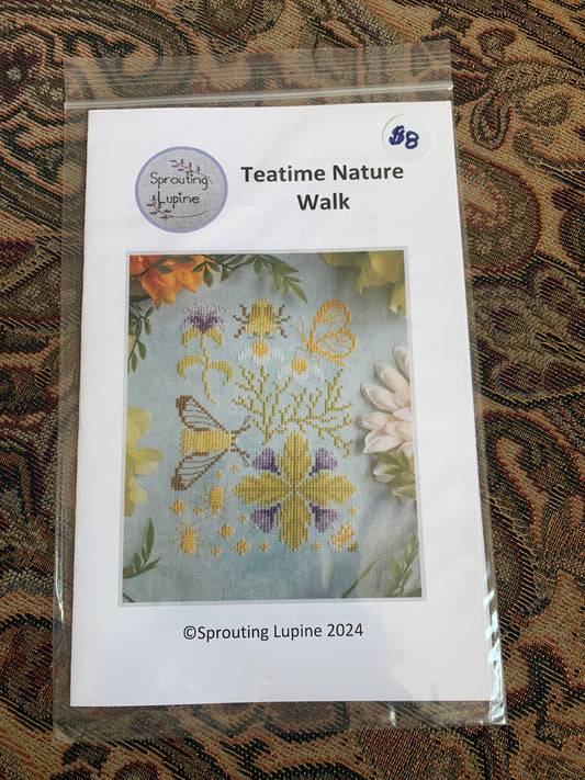 Teatime Nature Walk pattern - Sprouting Lupine