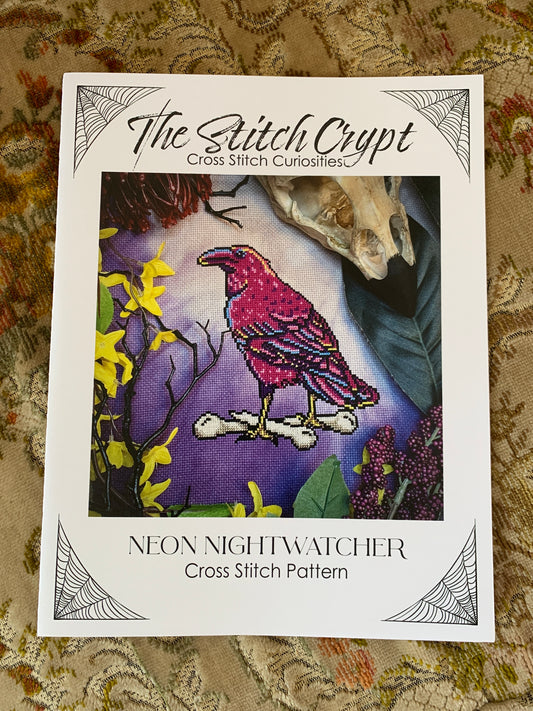 Neon Nightwatcher pattern - The Stitch Crypt