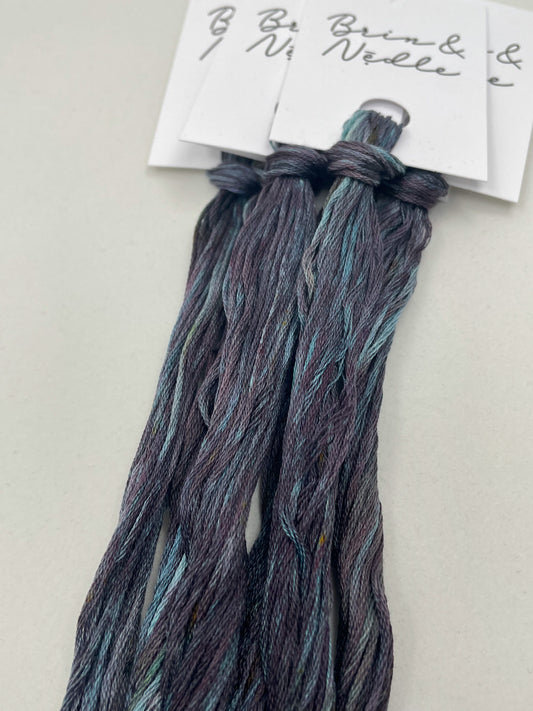 Six strand cotton floss that’s like looking into an oil slick