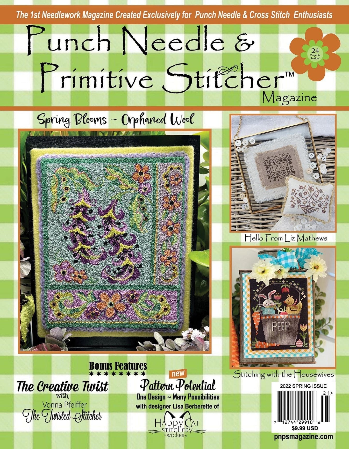 Punch Needle & Primitive Stitcher Magazine 2022 - Spring Issue - Now on Sale!